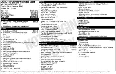 2021 Jeep Wrangler Unlimited Sport