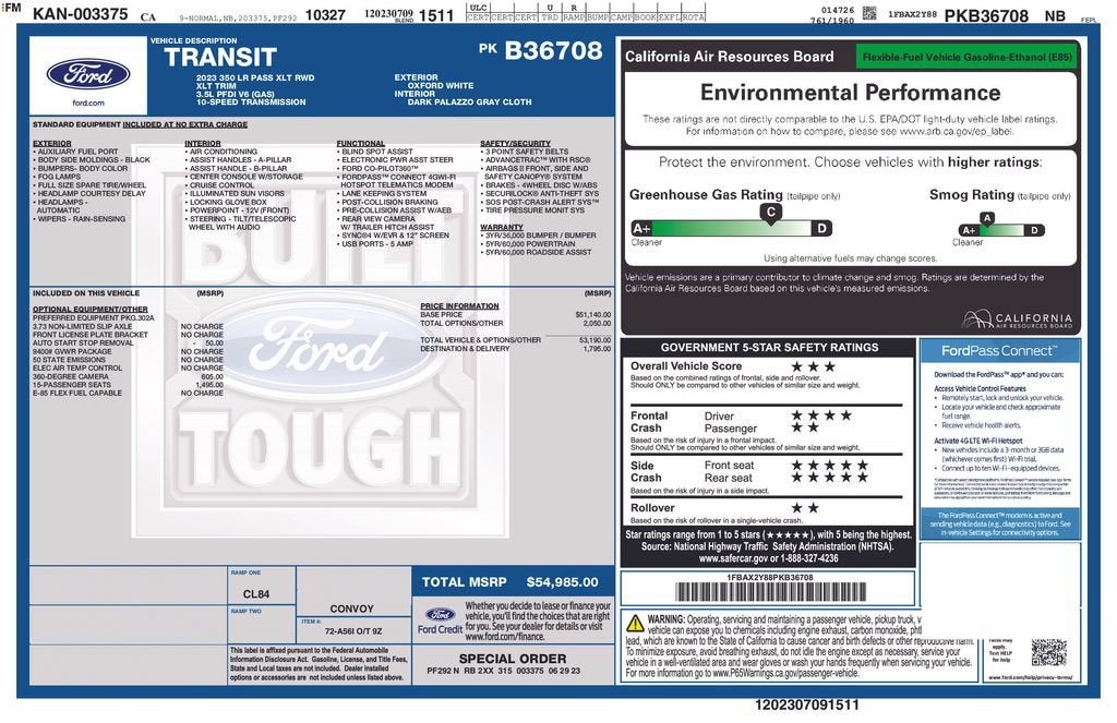 2023 Ford Transit Passenger Wagon XL