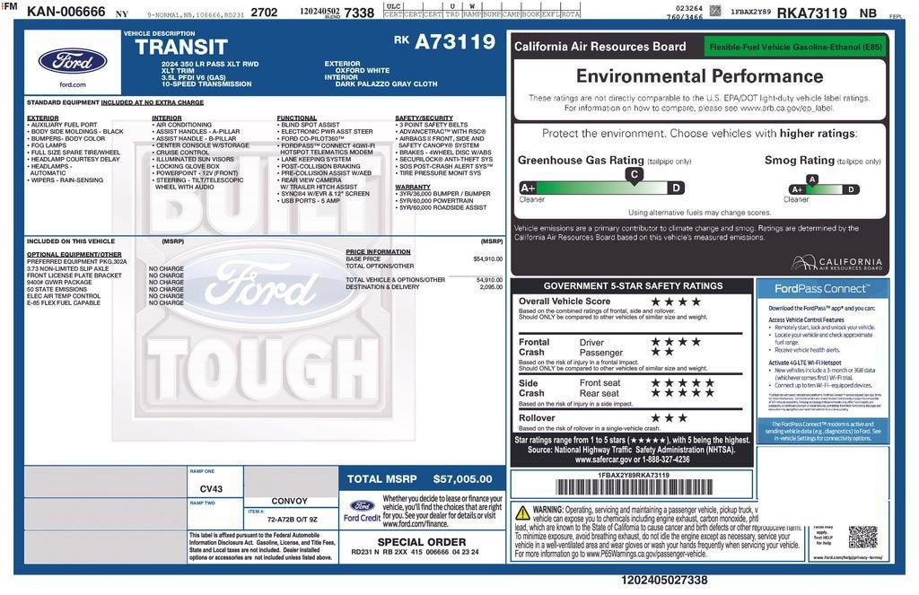 2024 Ford Transit Passenger Wagon XL