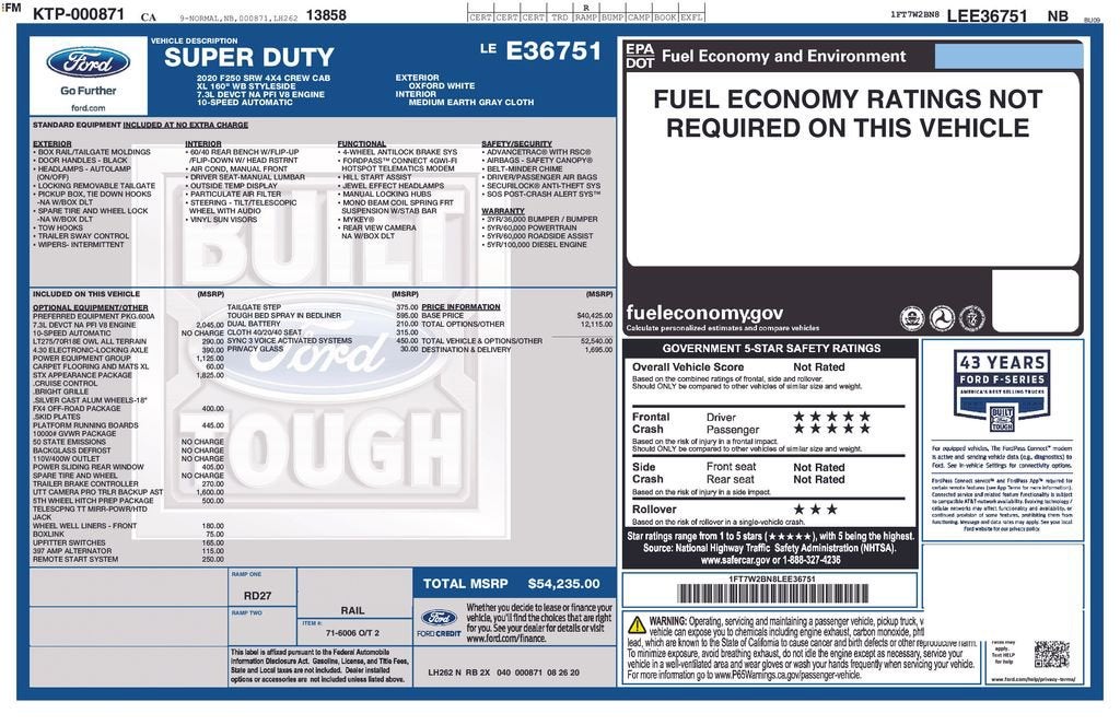 2020 Ford Super Duty F-250 SRW XL