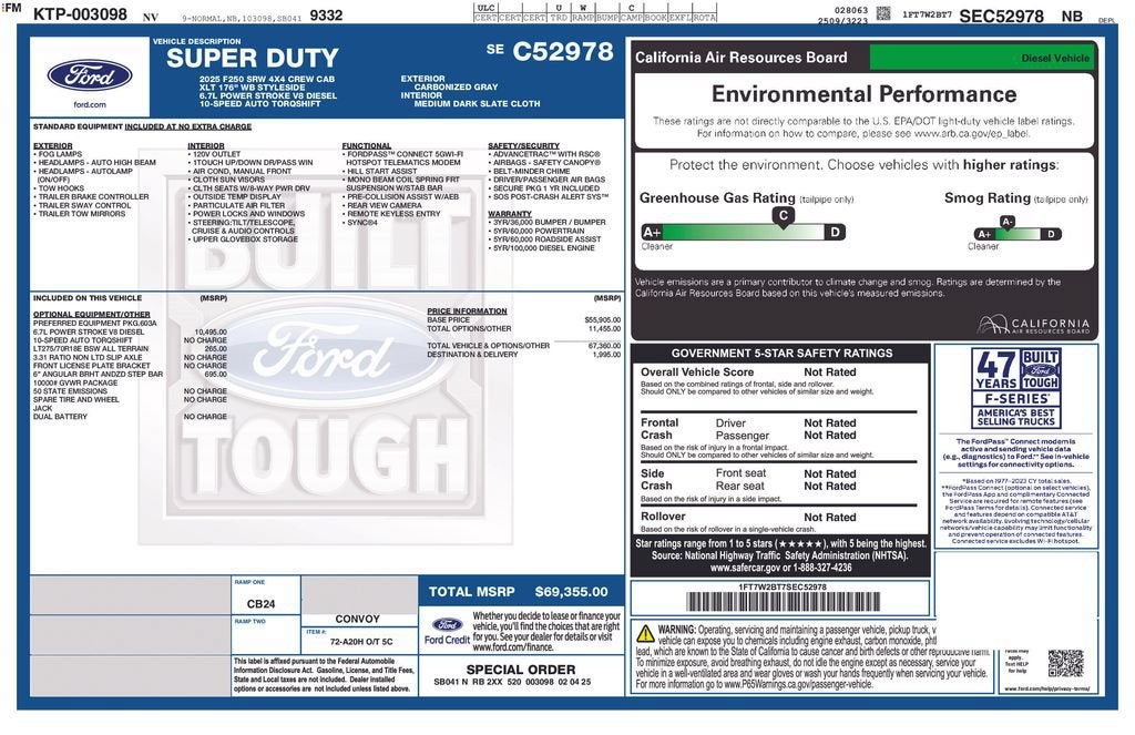 2025 Ford Super Duty F-250 SRW XL