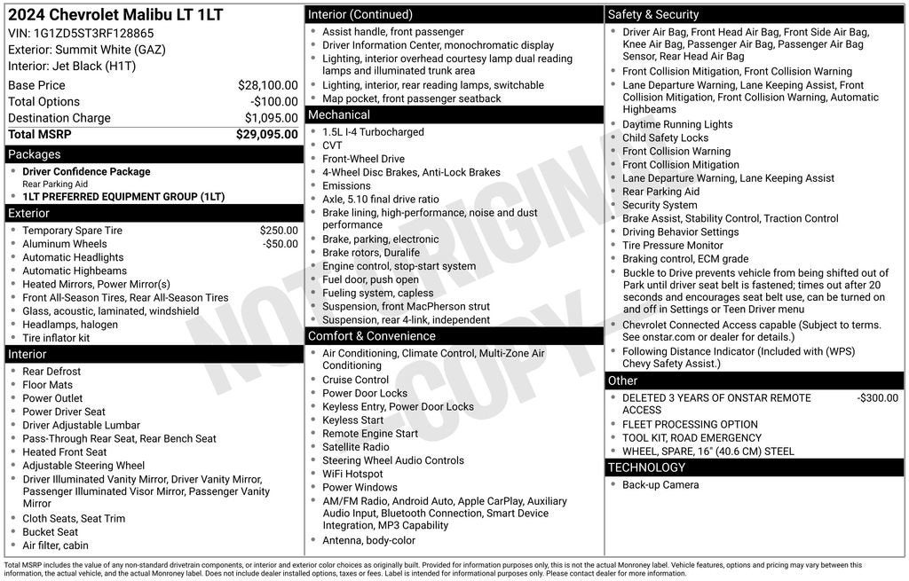 2024 Chevrolet Malibu 1LT
