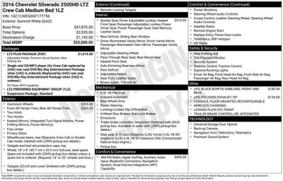 2016 Chevrolet Silverado 2500 HD LTZ