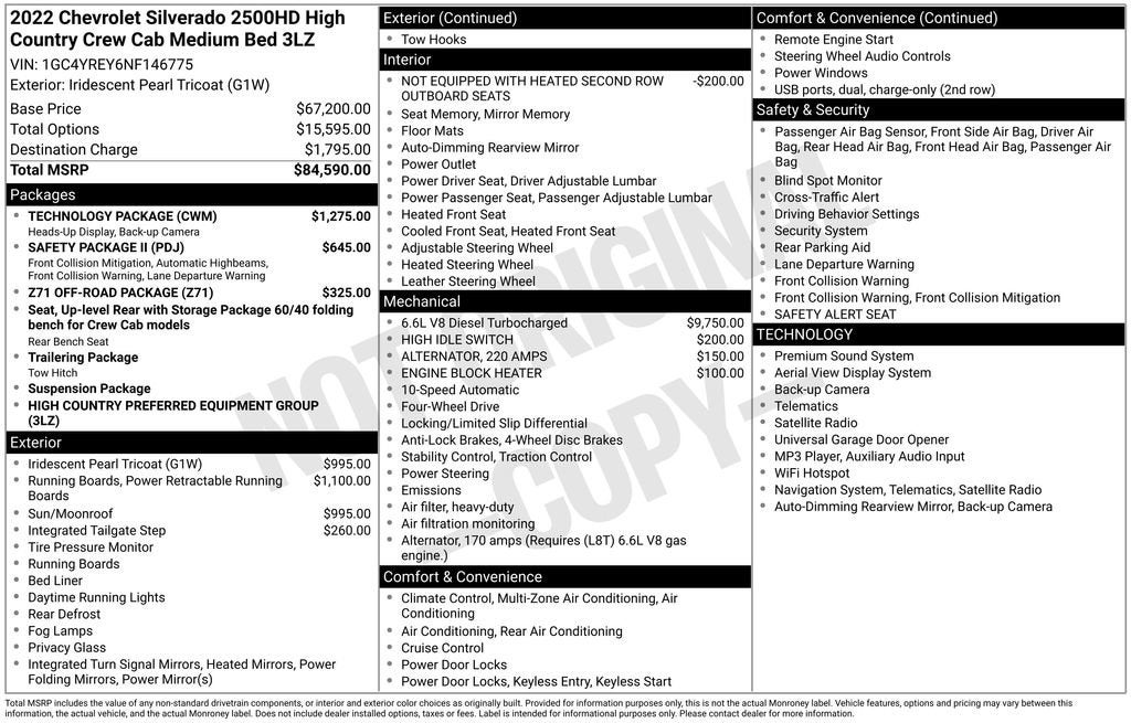 2022 Chevrolet Silverado 2500 HD High Country