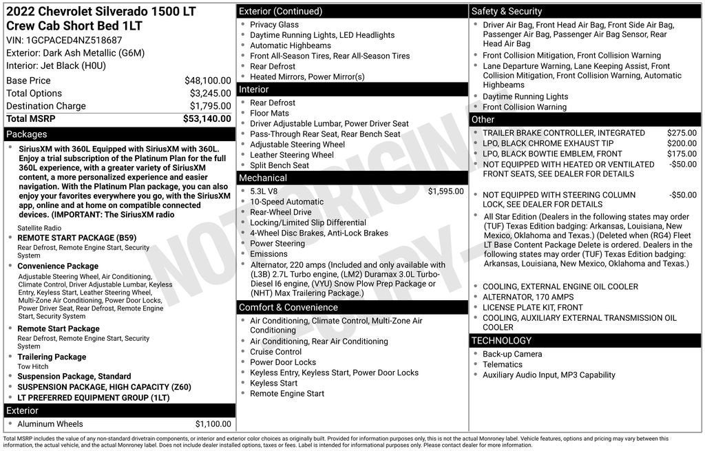 2022 Chevrolet Silverado 1500 LT