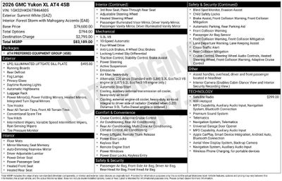 2026 GMC Yukon XL AT4