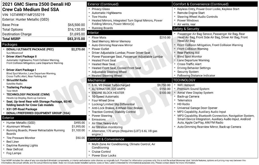 2021 GMC Sierra 2500 HD Denali
