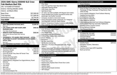 2026 GMC Sierra 2500 HD SLE