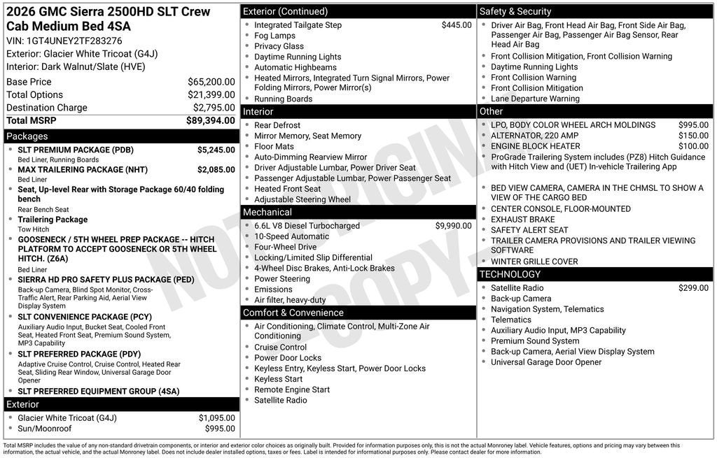 2026 GMC Sierra 2500 HD SLT