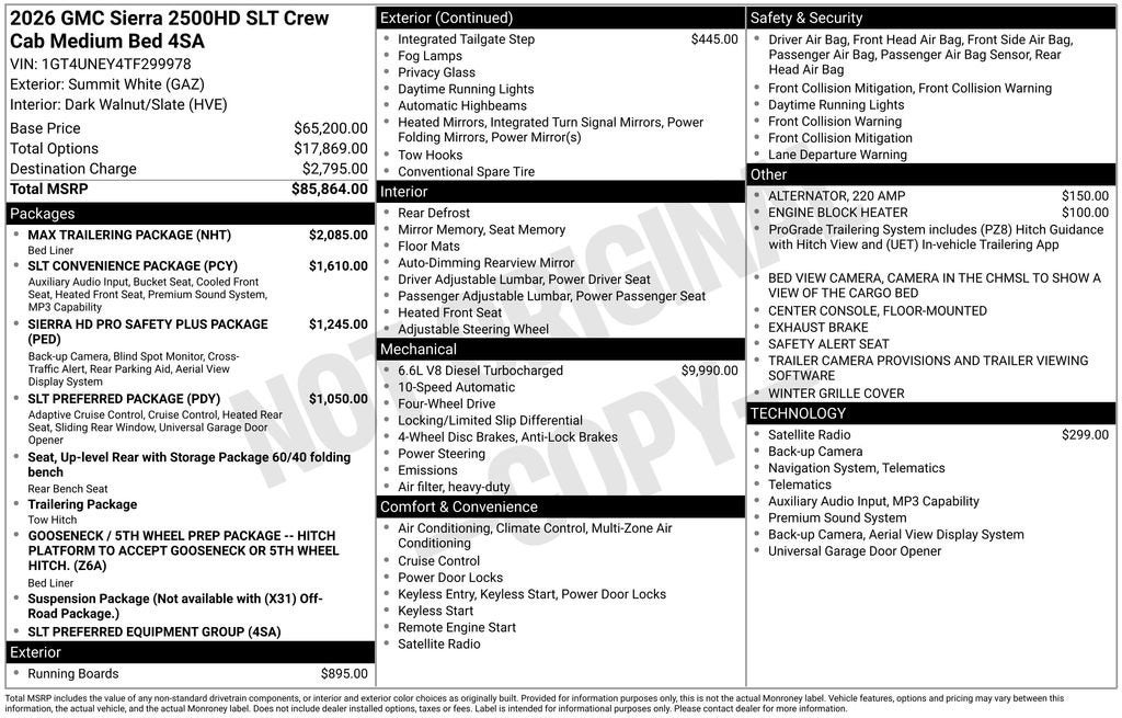 2026 GMC Sierra 2500 HD SLT