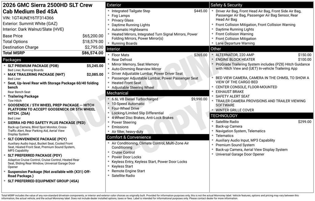 2026 GMC Sierra 2500 HD SLT