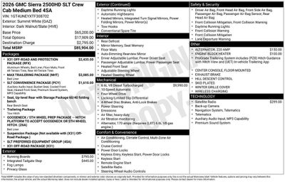 2026 GMC Sierra 2500 HD SLT