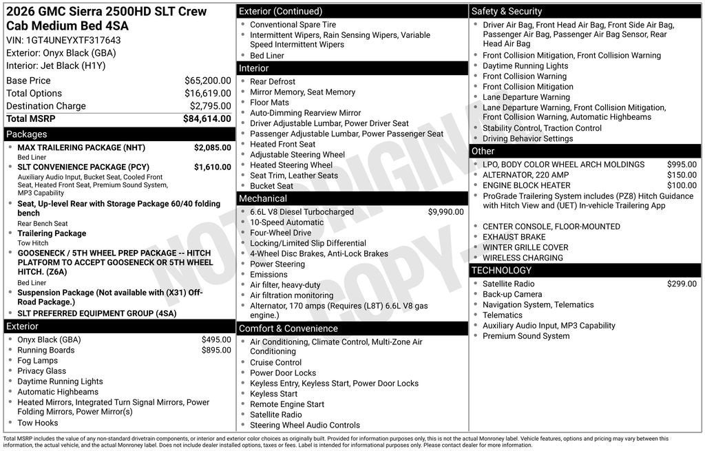2026 GMC Sierra 2500 HD SLT