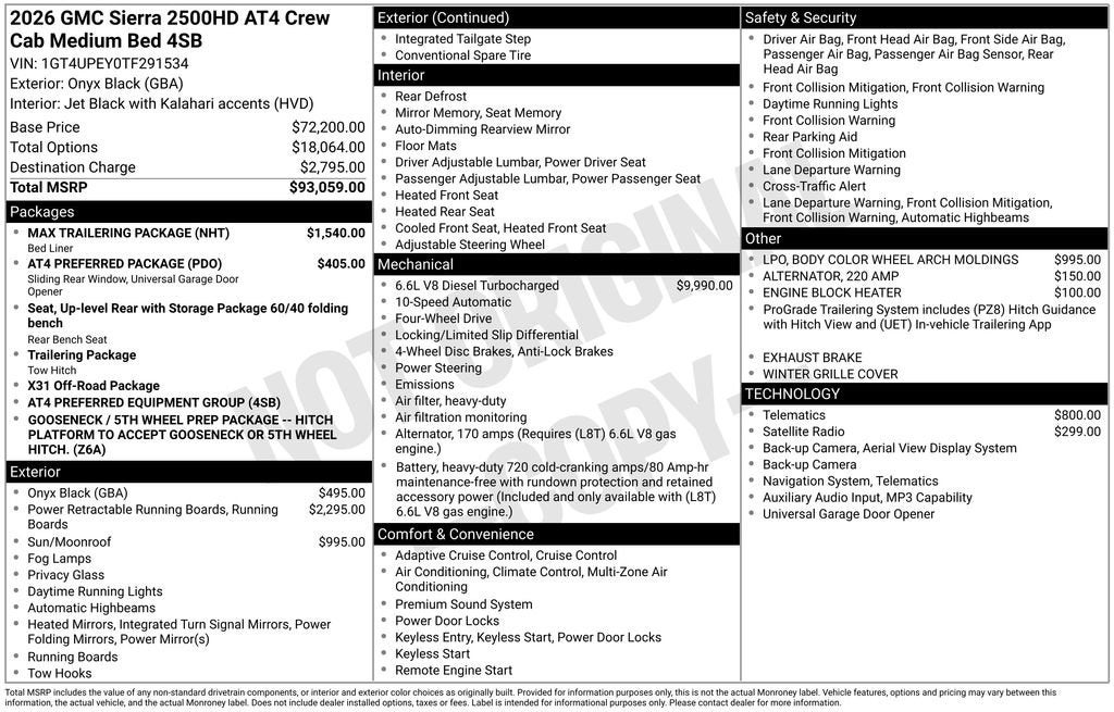 2026 GMC Sierra 2500 HD AT4