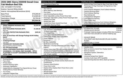 2026 GMC Sierra 2500 HD Denali