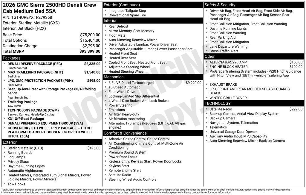 2026 GMC Sierra 2500 HD Denali