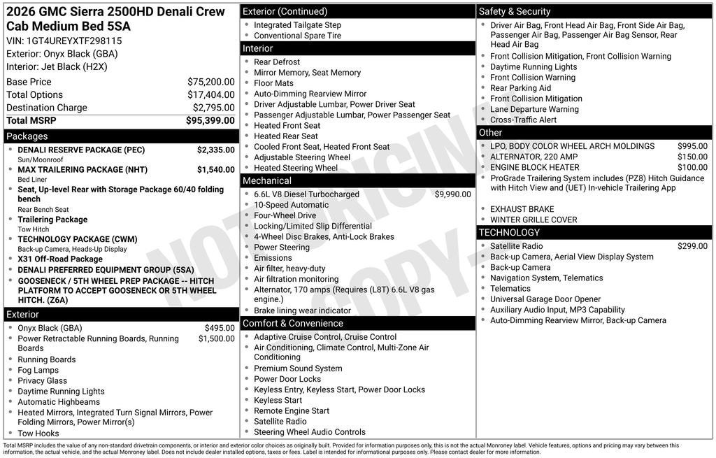 2026 GMC Sierra 2500 HD Denali