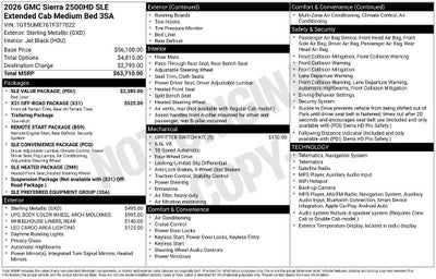 2026 GMC Sierra 2500 HD SLE