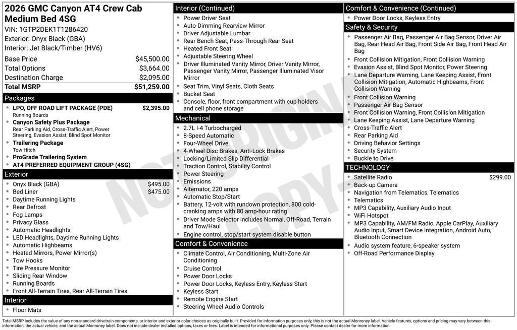 2026 GMC Canyon AT4