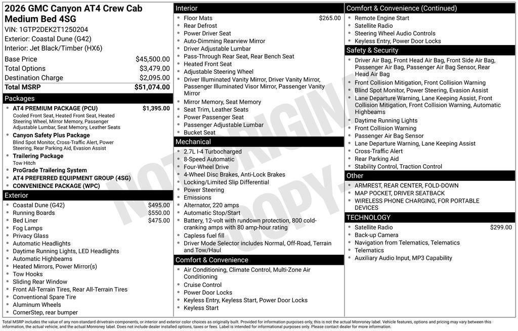 2026 GMC Canyon AT4