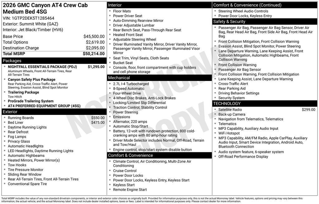 2026 GMC Canyon AT4