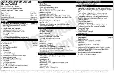 2026 GMC Canyon AT4