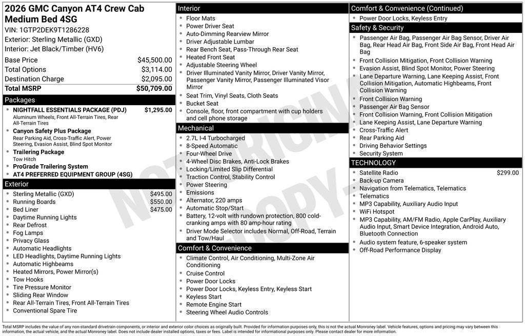 2026 GMC Canyon AT4