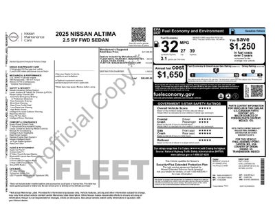 2025 Nissan Altima SV FWD