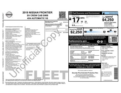 2019 Nissan Frontier SV