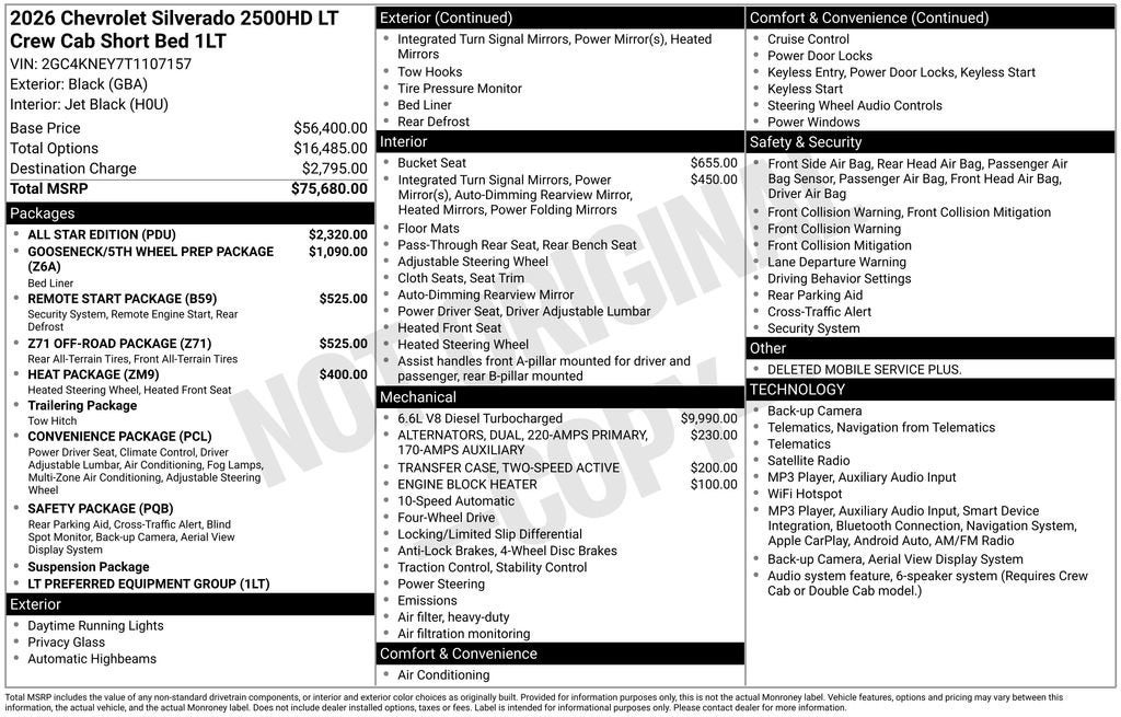 2026 Chevrolet Silverado 2500 HD LT