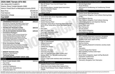 2026 GMC Terrain AT4