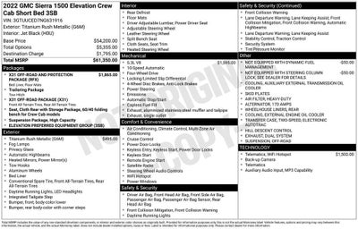 2022 GMC Sierra 1500 Elevation