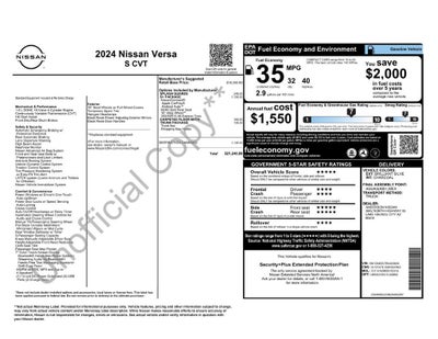 2024 Nissan Versa S