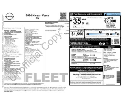 2024 Nissan Versa SV