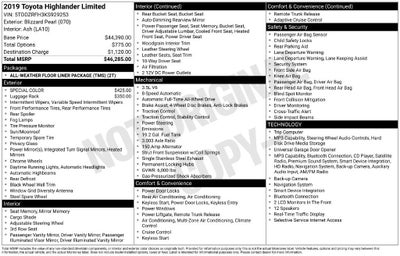 2019 Toyota Highlander Limited