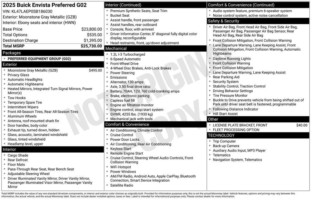 2025 Buick Envista Preferred