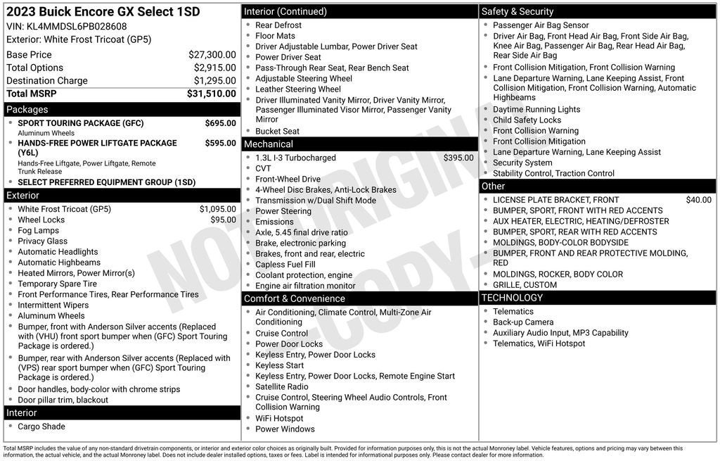 2023 Buick Encore GX Select