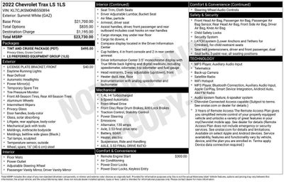 2022 Chevrolet Trax LS