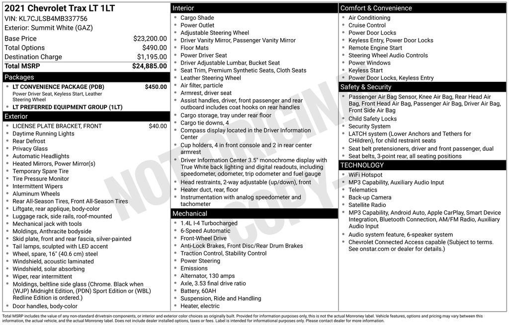 2021 Chevrolet Trax LT