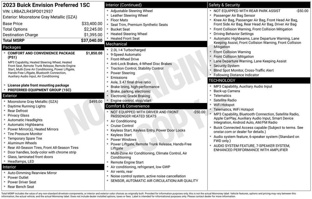 2023 Buick Envision Preferred
