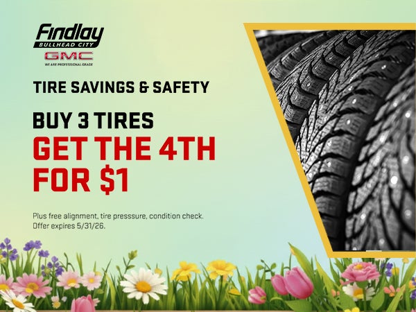 Buy 3 Tires, Get 1 for $1